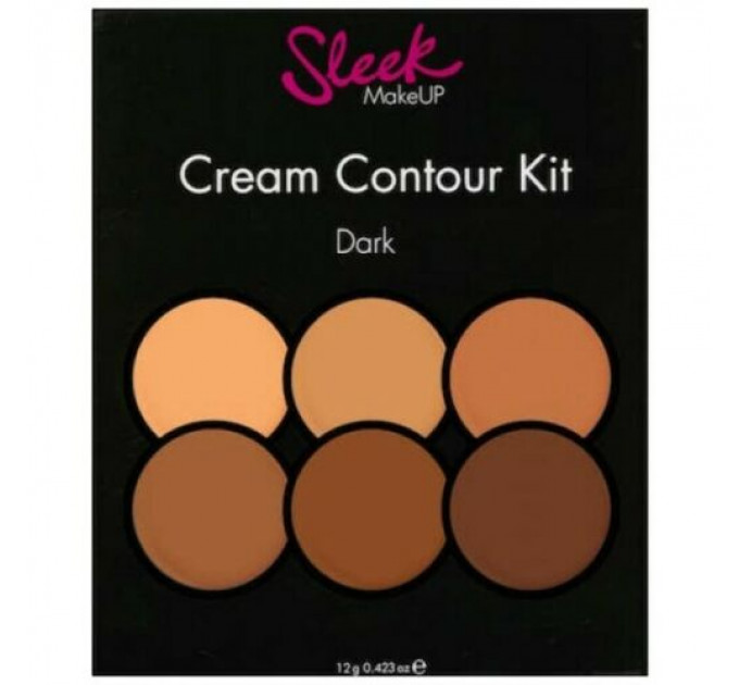 Набор для контуринга лица Sleek Make Up - Cream Contour Kit -Dark Contouring Highlighting Kit