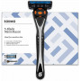 Станок для бритья системы Solimo Male 5 Blade Men's Razor с триммером, 1 картридж на 5 лезвий