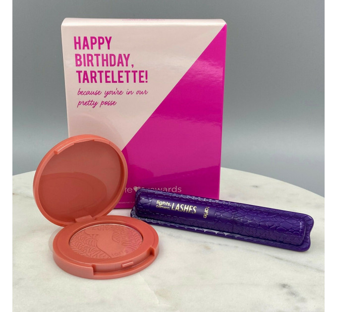 Tarte Happy Birthday Tartelette Set Quirky Blush & Lights Camera Mascara Набор для макияжа 