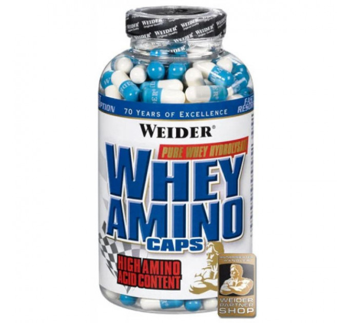 Whey Amino caps Weider 280 капсул Полноценный аминокислотный комплекс 