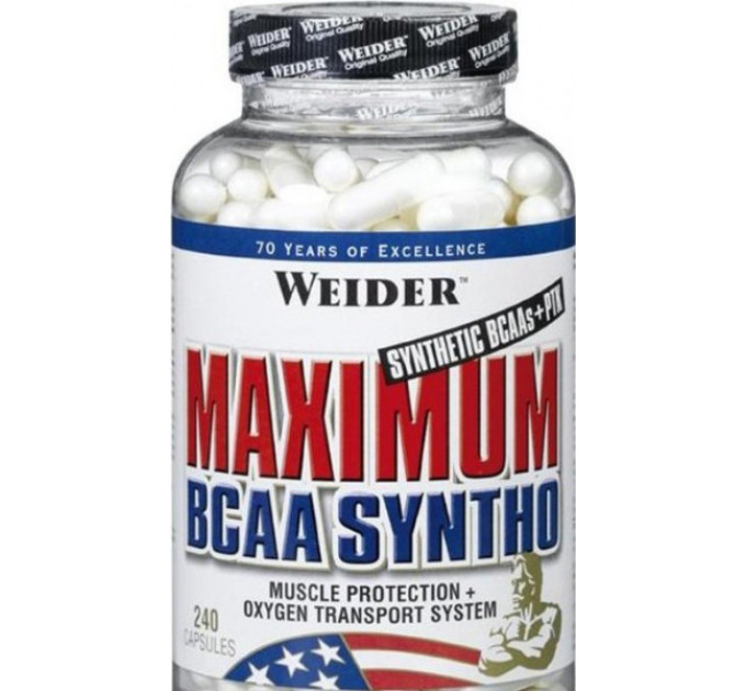 Аминокислоты  Weider Nutrition Maximum BCAA Syntho (240 капс) 