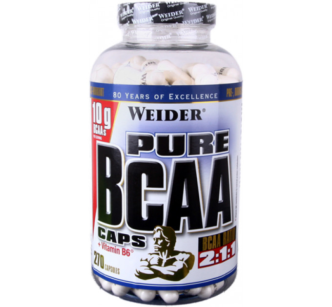 Аминокислоты Weider Pure BCAA Caps, 270 капс