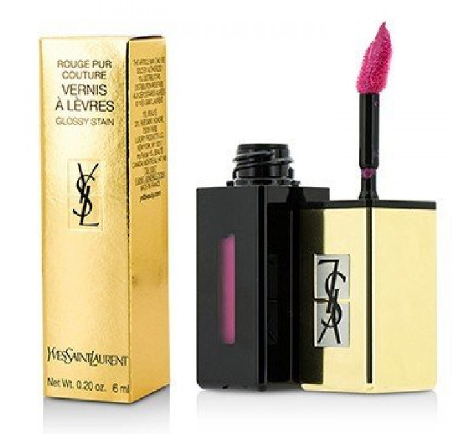 Блеск для губ Yves Saint Laurent Pop Water Vernis A Levres Glossy Stain №206 Misty Pink