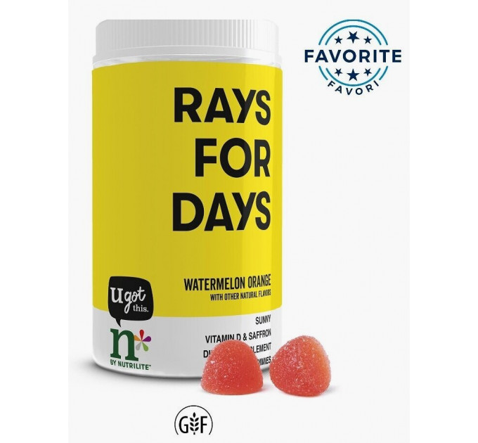 Жевательные конфеты с витамином D  Amway n * от Nutrilite ™ Rays for Days, 30 доз (30 конфет)