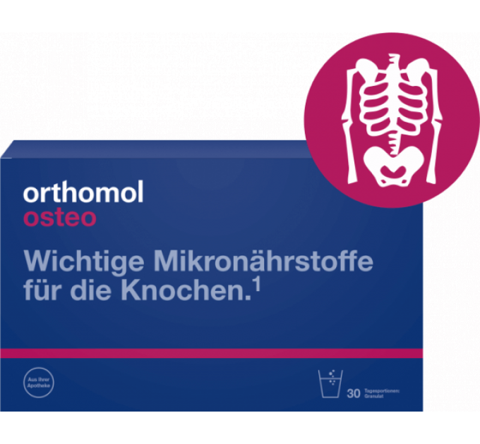 Гранулы Orthomol Osteo для лечения остеопороза 30 дней