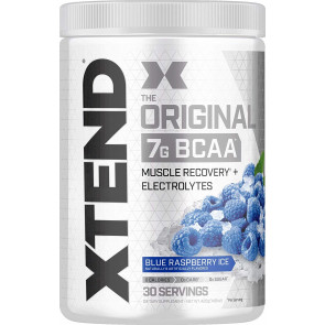  Аминокислоты с разветвленной цепью Scivation Xtend Original BCAA Powder Blue Raspberry Ice со вкусом ежевичного мороженого, 30 порций