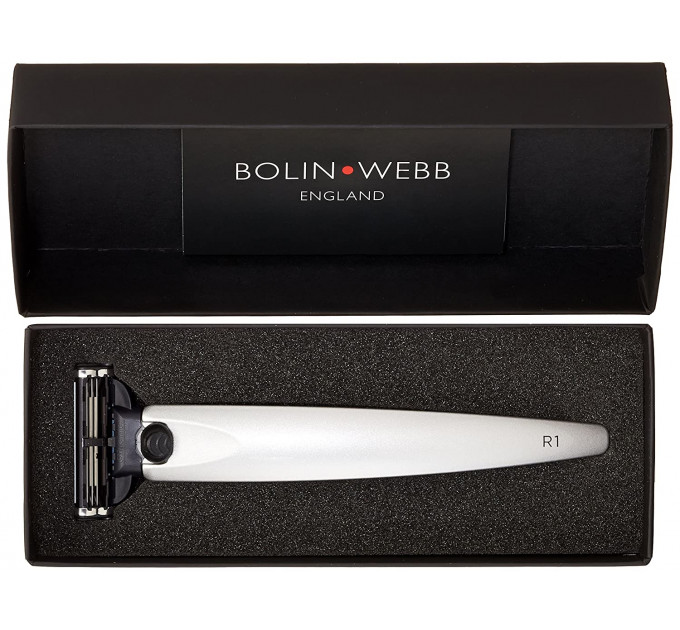 Bolin Webb R1 Mach3 Razor Argent Бритва в подарочной коробке + 1 сменная кассета