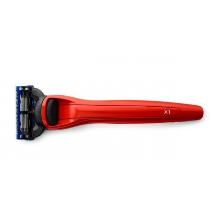 Bolin Webb X1 Fusion ProGlide Razor, Cooper Red Бритва в подарунковій коробці + 1 змінна касета