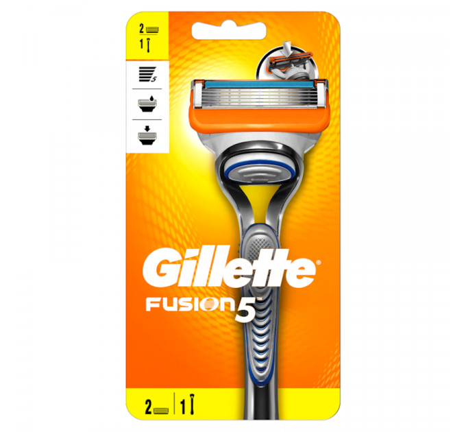 Бритва Gillette Fusion 5 (1 станок и 2 сменных картриджа)