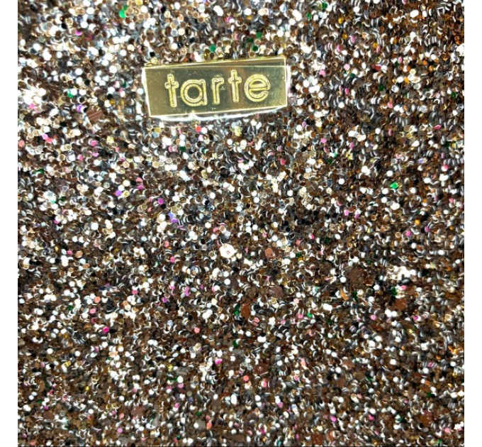 Косметичка Tarte Sparkly Glitter на блискавці у формі півмісяця
