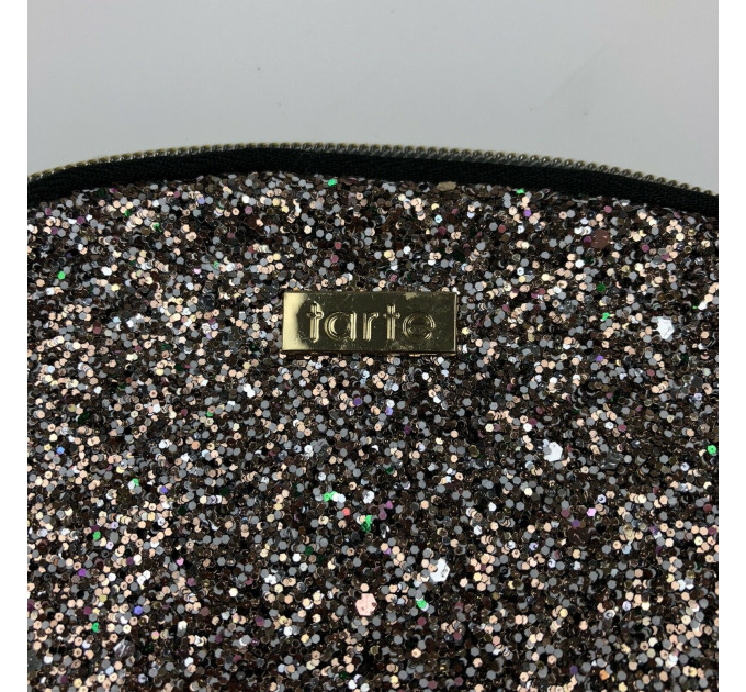 Косметичка Tarte Sparkly Glitter на молнии в форме полумесяца