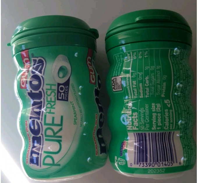 Жувальна гумка Mentos Spearmint м'ятна 50 драже