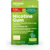 Нікотинова жувальна гумка Amazon Basic Care 4 мг м'ятний смак 20 шт