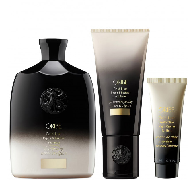 Набір для відновлення волосся Oribe Gold Lust (шампунь, кондиціонер і міні-крем)