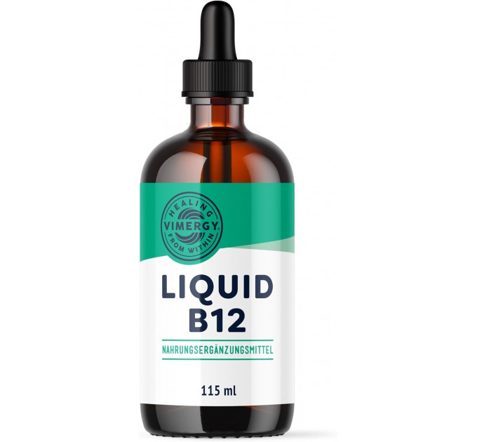 Органічний рідкий вітамін B12 Vimergy  2500 мкг, 115 мл (115 порцій)