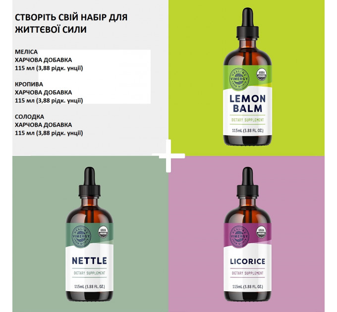 Органічний рідкий вітамін B12 Vimergy  2500 мкг, 115 мл (115 порцій)