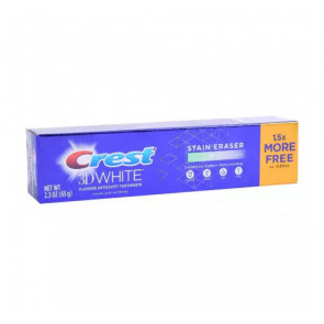 Фторвмісна зубна паста CREST 3D Stain Eraser Mint для відбілювання 65 г