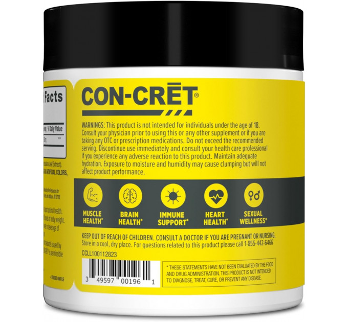 Креатин у порошку Con-Cret Creatine HCL 75 г 100 порцій