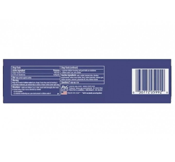 Відбілююча зубна паста Crest 3D White Advanced Express White 107 г