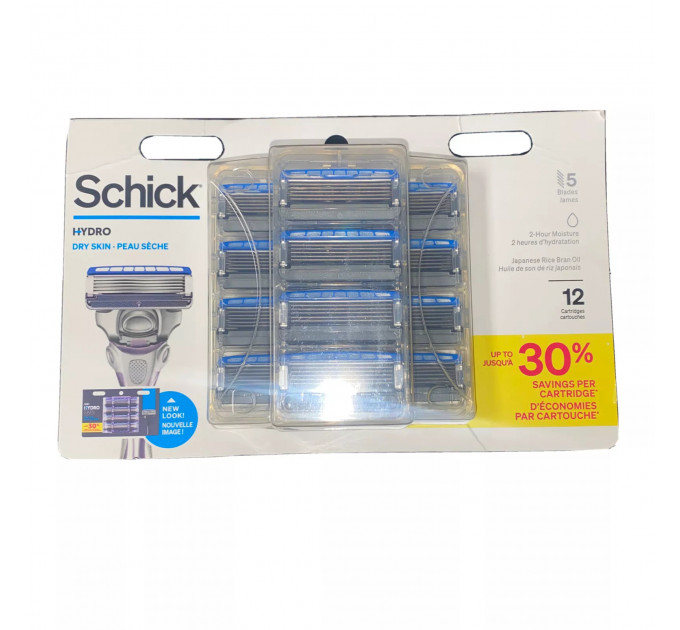 Змінні леза для станка Schick Hydro 5 Sense Hydrate 12 шт