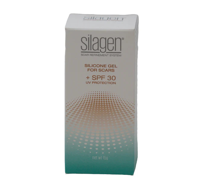 Гель від шрамів і рубців Silagen Silicone Gel із захистом SPF 30 на основі силікону 15 гр