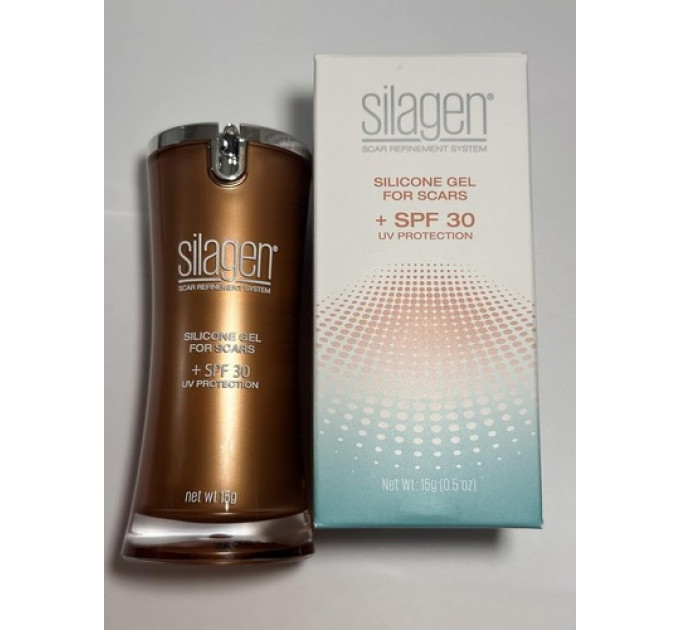 Гель від шрамів і рубців Silagen Silicone Gel із захистом SPF 30 на основі силікону 15 гр