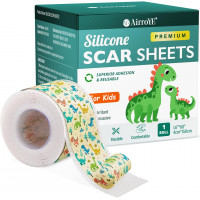 Пластир силіконовий від рубців AirroYE Dino 4×150 см для дітей