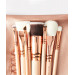 Набір пензлів для макіяжу ZOEVA Rose Gold Vol.2 (8 пензлів та косметичка)