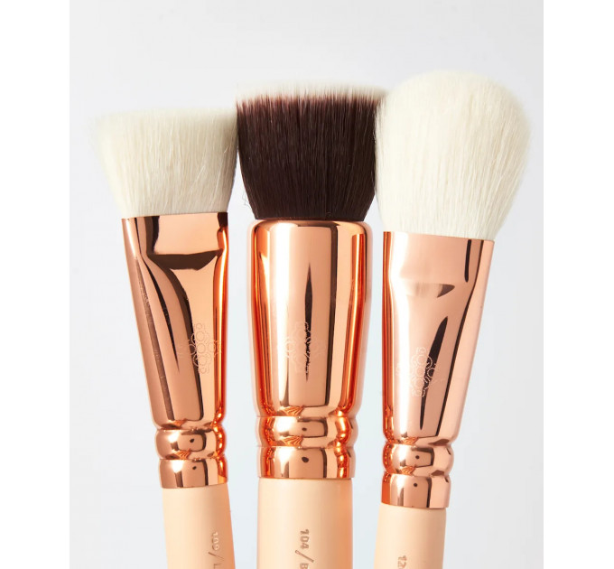 Набір пензлів для макіяжу ZOEVA Rose Gold Vol.2 (8 пензлів та косметичка)