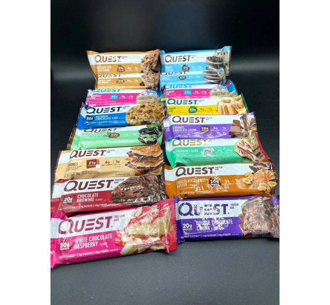 Міксовий набір батончиків різних смаків 12 штук по 60 грам