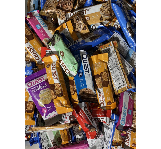 Міксовий набір батончиків різних смаків 12 штук по 60 грам