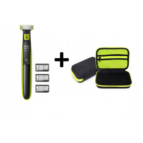 Чоловічий набір для гоління акумуляторний тример Philips Norelco OneBlade Hybrid QP2520/70 і чохол
