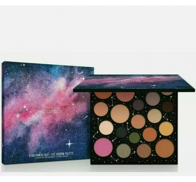 Палітра для обличчя та очей Smashbox Cosmic Celebration Star Power Face and Eye Shadow Palette (15 тіней та 5 пудр)