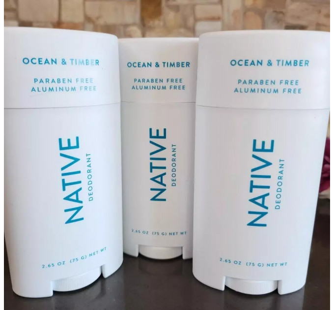 Органічний дезодорант Native з деревним та океанічним ароматом унісекс 75 г