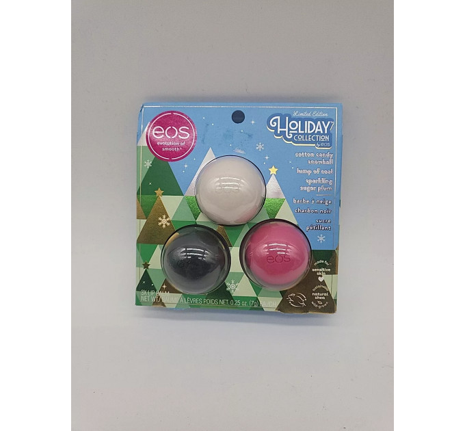 Набір бальзамів для губ EOS Limited Edition Holiday Trio 3 шт