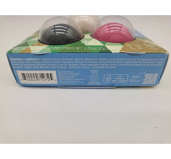 Набір бальзамів для губ EOS Limited Edition Holiday Trio 3 шт