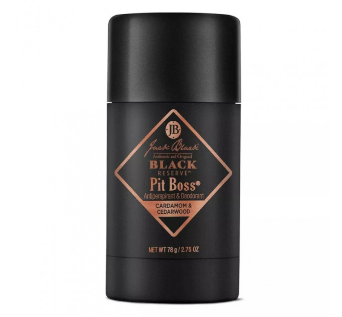 Парфумований антиперспірант для чоловіків Jack Black Pit Boss з ароматом кардамону та кедра 78 г