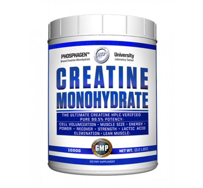 Креатин моногідрат для м'язів HiTech Pharmaceuticals HTP Monohydrate 1000 г (200 порцій)
