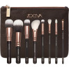Набір пензлів для макіяжу ZOEVA Komplettset SBE08L1 8 шт з футляром