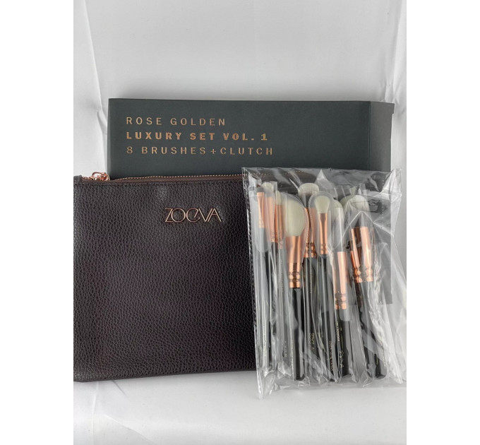 Набір пензлів для макіяжу ZOEVA Komplettset SBE08L1 8 шт з футляром