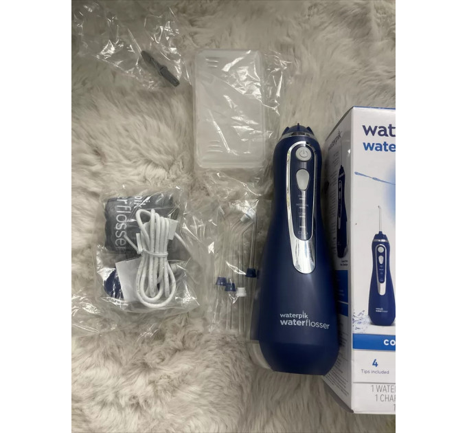 Два портативних іригатори Waterpik WP-583 Cordless Advanced 2 шт (синій і білий)