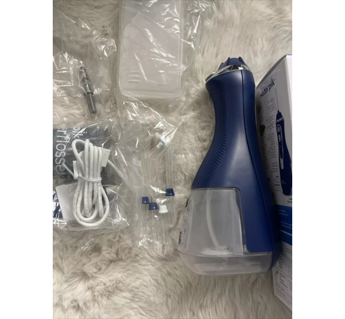 Два портативних іригатори Waterpik WP-583 Cordless Advanced 2 шт (синій і білий)