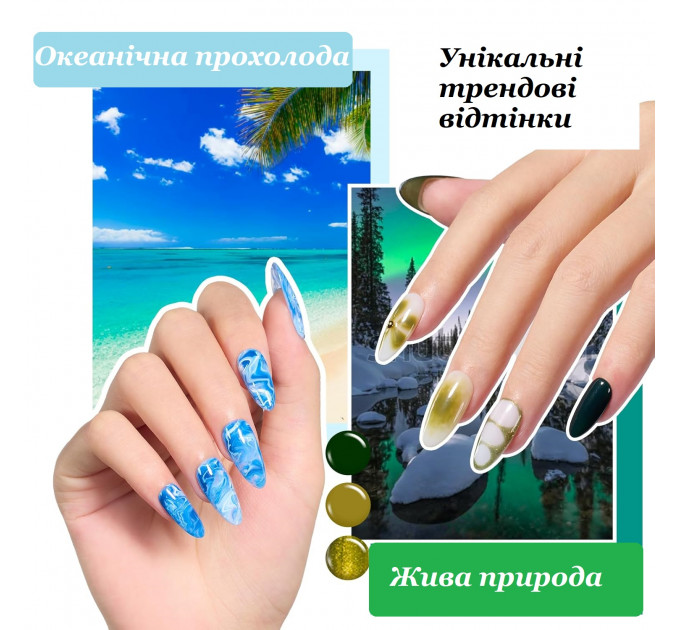 Набір гель-лаків для нігтів Beetles із 110 предметів  (100 кольорів по 5 мл бази, топи та аксесуари)