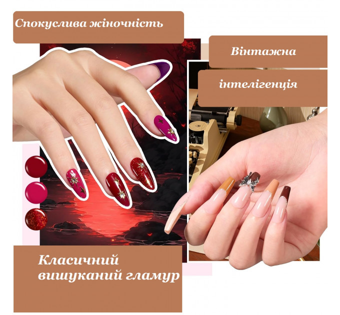 Набір гель-лаків для нігтів Beetles із 110 предметів  (100 кольорів по 5 мл бази, топи та аксесуари)