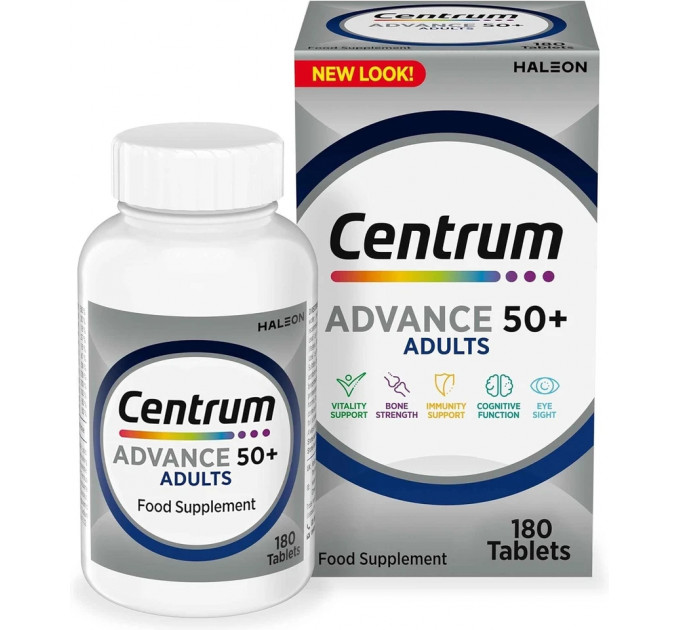 Вітамінно-мінеральний комплекс для дорослих Centrum Advance Multivitamins and Minerals (180 табл)