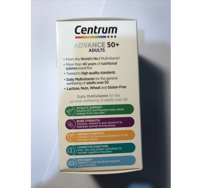 Вітамінно-мінеральний комплекс для дорослих Centrum Advance Multivitamins and Minerals (180 табл)