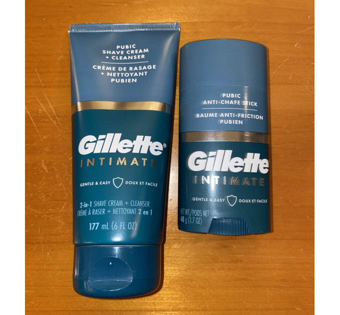 Набір для інтимного гоління та догляду Gillette Intimate крем 177 мл і стік