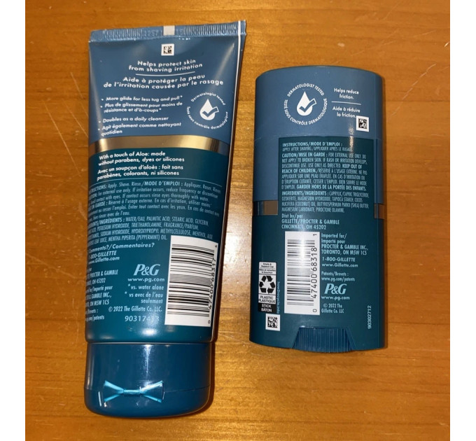 Набір для інтимного гоління та догляду Gillette Intimate крем 177 мл і стік