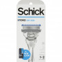 Бритва мужская Schick HYDRO Skin Comfort для сухой кожи с 5 лезвиями (1 станок и 2 картриджа)