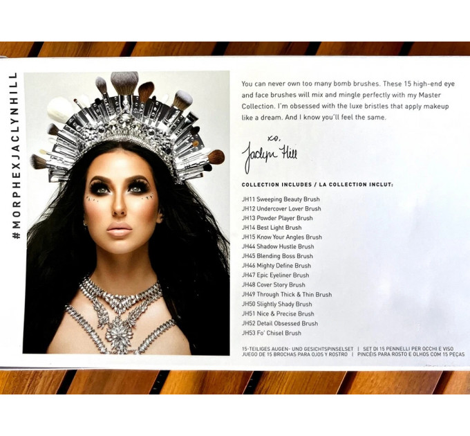 Набор кистей для макияжа Morphe X Jaclyn Hill The Master Remix Collection 15 шт